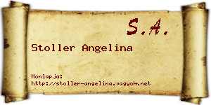 Stoller Angelina névjegykártya